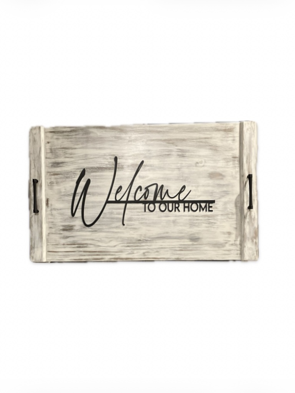 Sign “Welcome To Our Home” Metal Script - Picture 4 of 4
